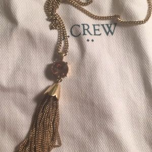 JCrew Rose Gold Gem Necklace